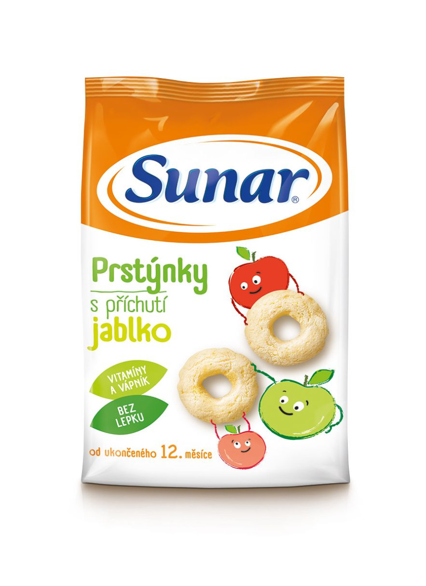 Sunar Jablečné prstýnky 50 g Sunar