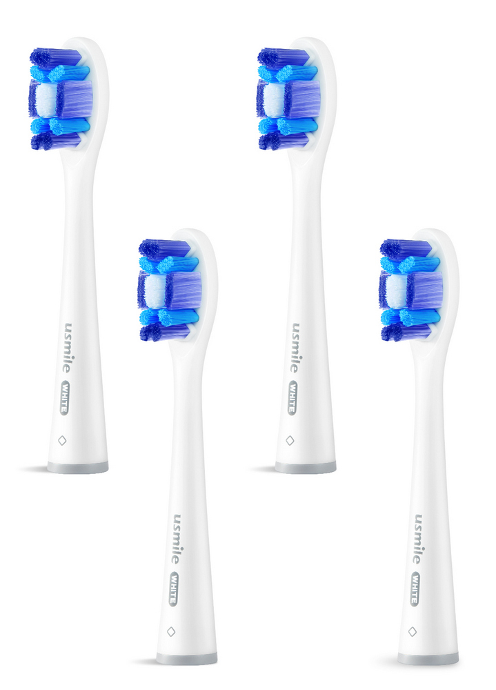 USMILE Whitening Pro Brush Head náhradní hlavice 4 ks White USMILE