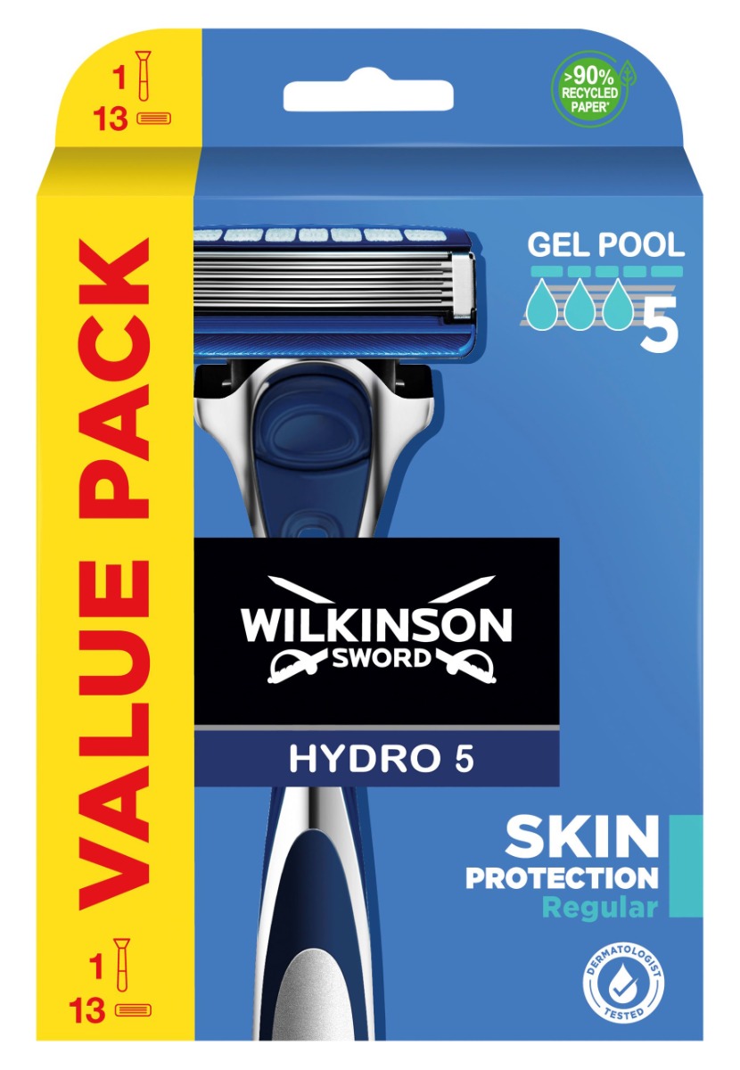 Wilkinson Hydro 5 Protection Skin XXXL value pack holicí strojek +13 hlavic Wilkinson