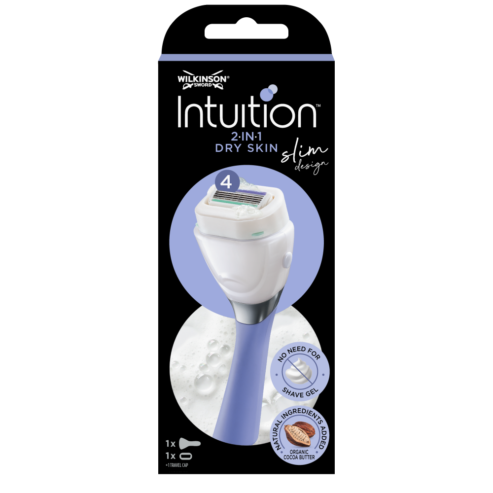 Wilkinson Intuition Slim Dry Skin holící strojek +1 náhradní hlavice Wilkinson