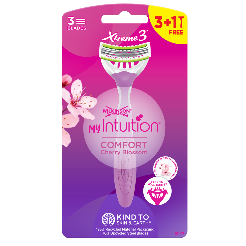 Wilkinson MY Intuition Comfort Cherry Blossom jednorázový holicí strojek 3+1 ks Wilkinson