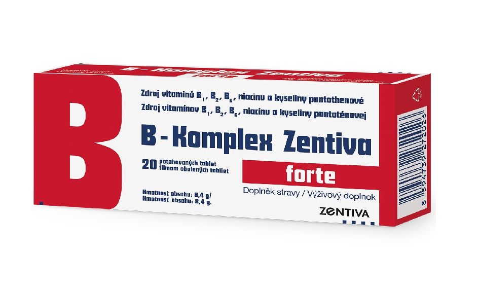Zentiva B-Komplex forte 20 tablet Zentiva