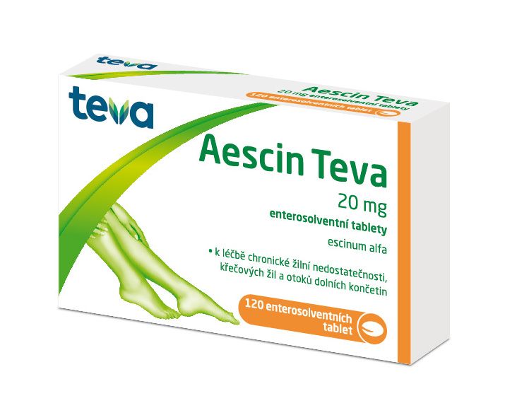 Aescin Teva 20 mg 120 tablet Aescin