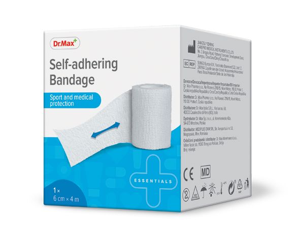 Dr. Max Self-adhering Bandage 6 cm x 4 m samofixační obinadlo 1 ks Dr. Max