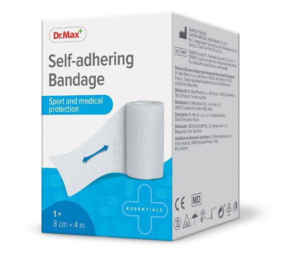 Dr. Max Self-adhering Bandage 8 cm x 4 m samofixační obinadlo 1 ks Dr. Max