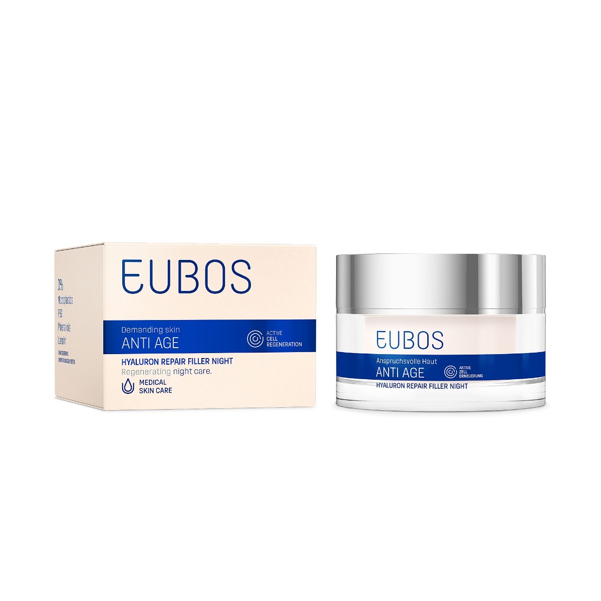 EUBOS Anti Age Hyaluron Repair&Filler noční krém 50 ml EUBOS