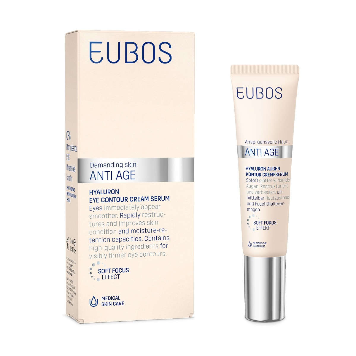 EUBOS Anti Age Hyaluron oční krémové sérum 15 ml EUBOS