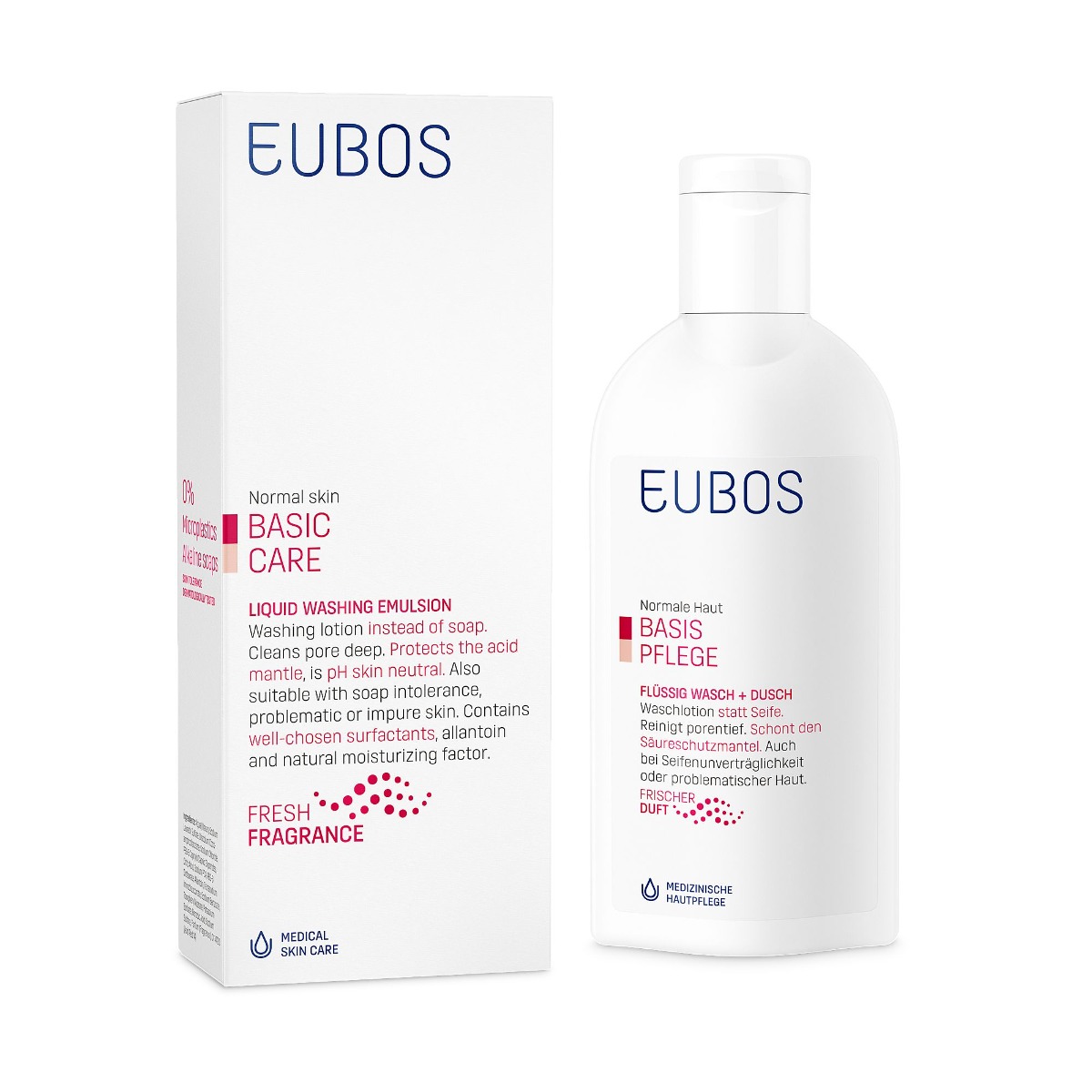 EUBOS Basic Care Čisticí emulze červená 200 ml EUBOS