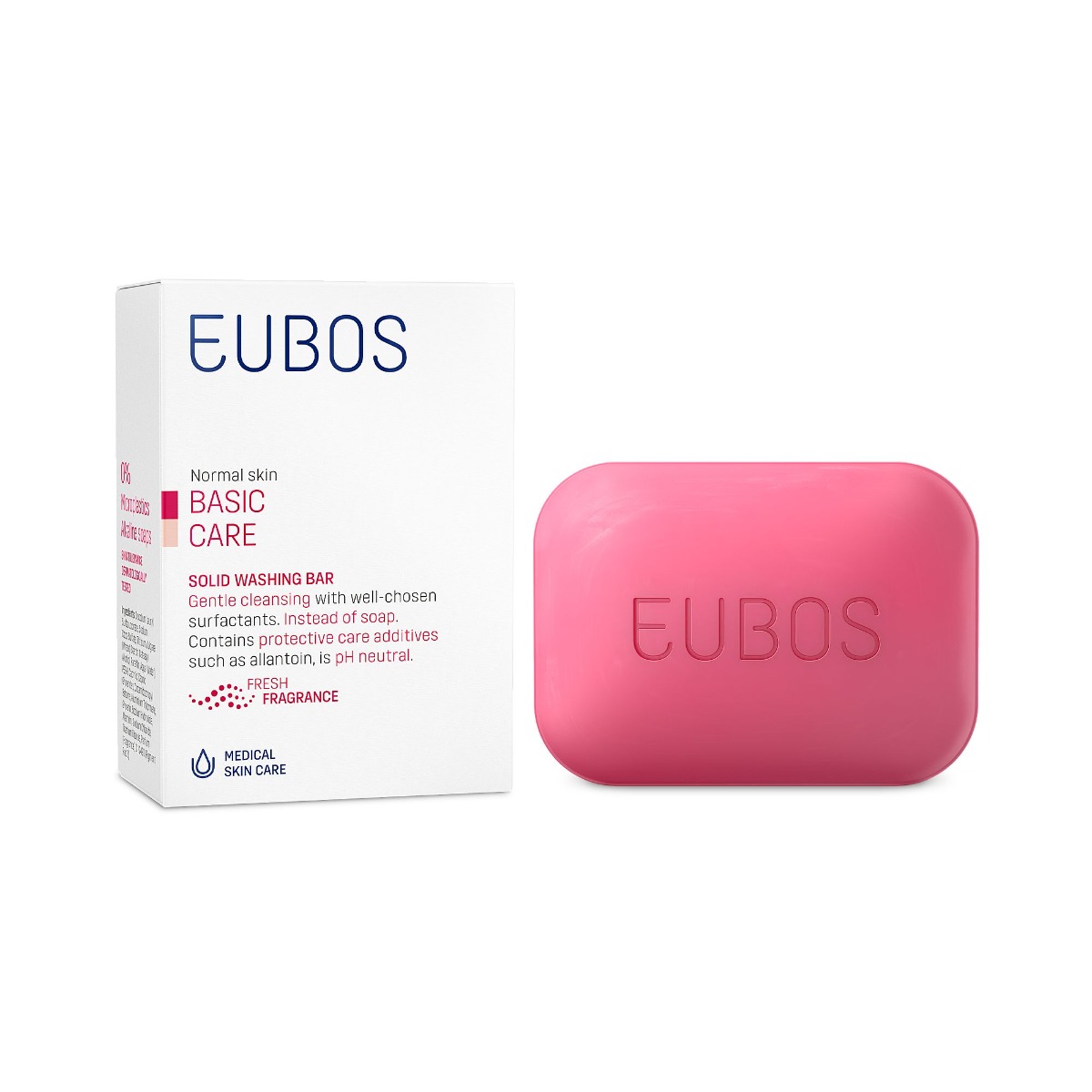 EUBOS Basic Care Tuhé mýdlo červené 125 g EUBOS