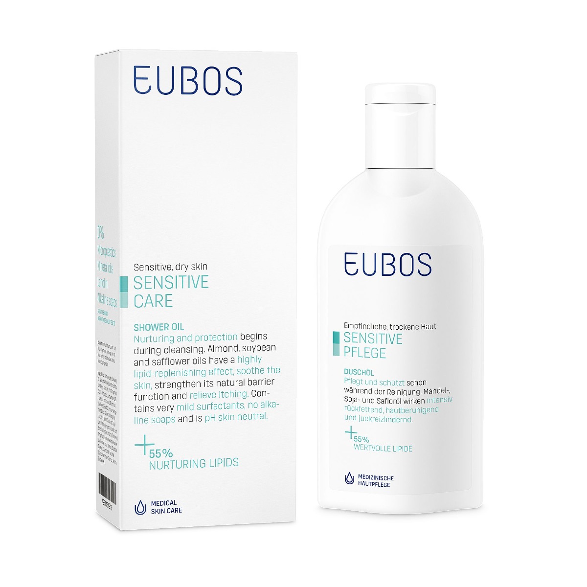 EUBOS Sprchový olej na citlivou pokožku 200 ml EUBOS