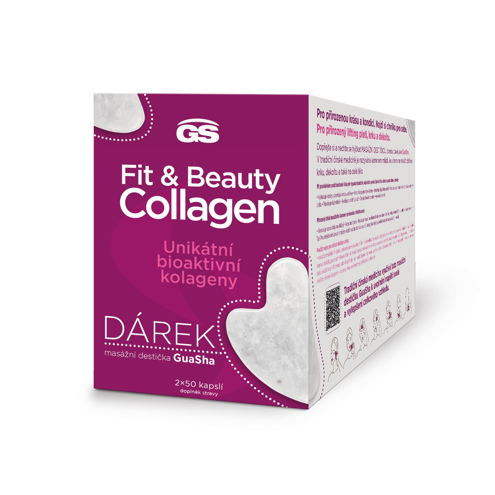 GS Fit & Beauty Collagen 50+50 kapslí + dárek GS