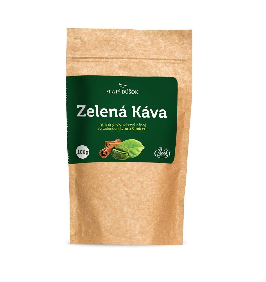 Good Nature Zlatý doušek Zelená káva se skořicí instantní kávovinový nápoj 100 g Good Nature