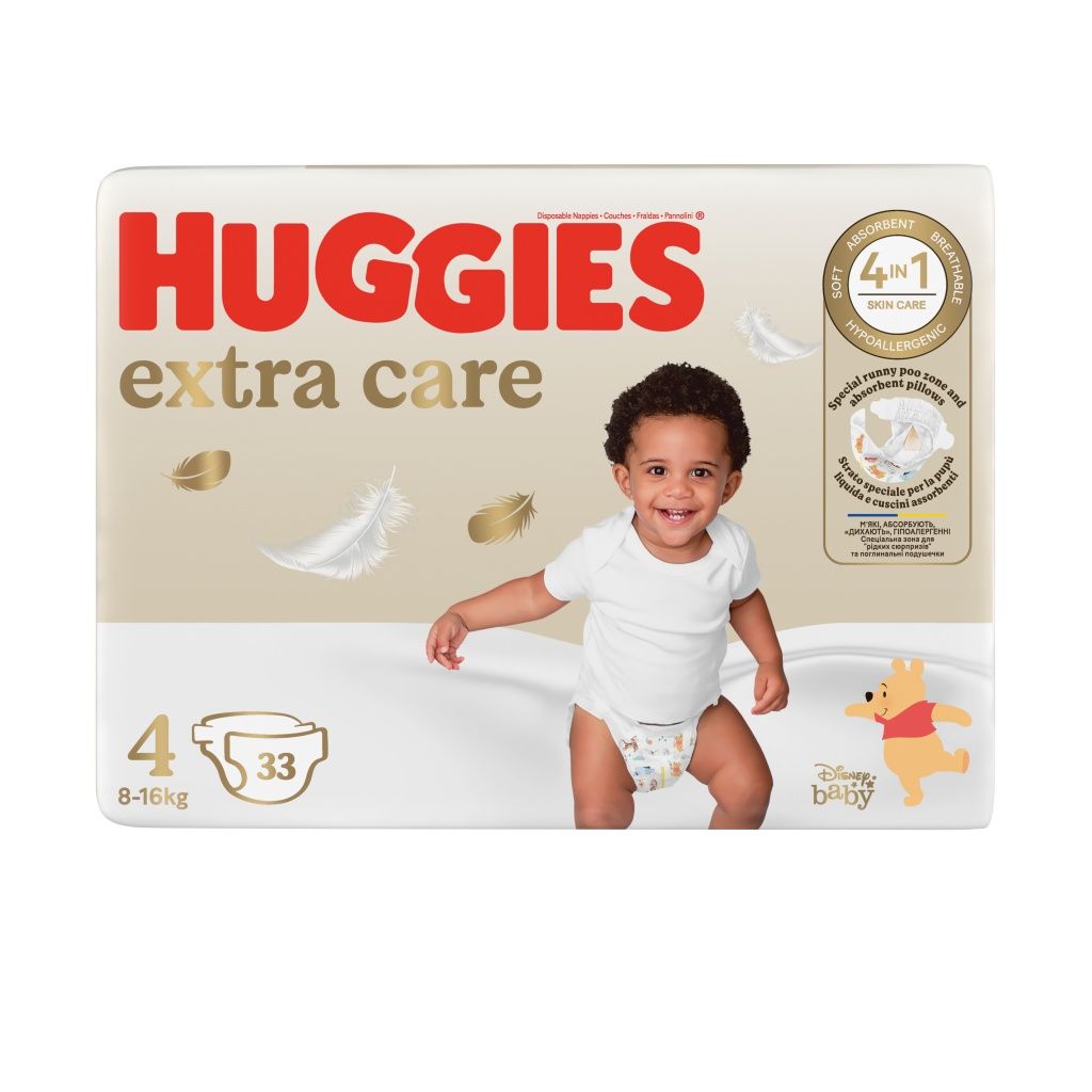 Huggies Extra Care 4 8-16 kg dětské pleny 33 ks Huggies