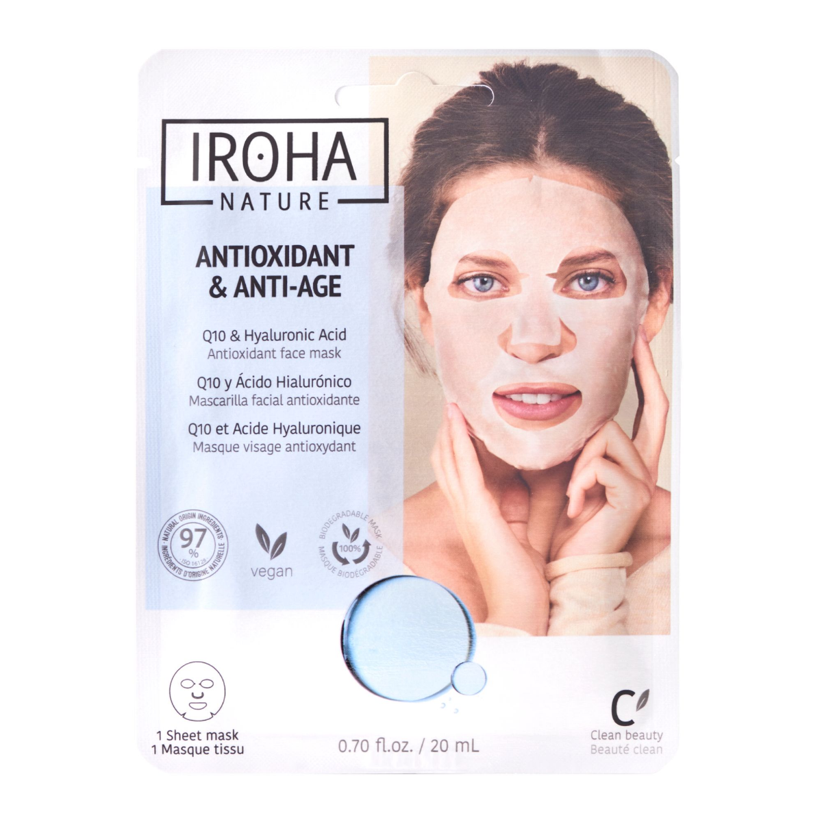 Iroha nature Obličejová maska antioxidant & anti age 20 ml Iroha nature