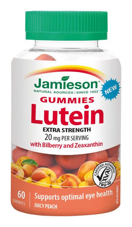 Jamieson Lutein s borůvkami a zeaxantinem 60 želatinových pastilek Jamieson