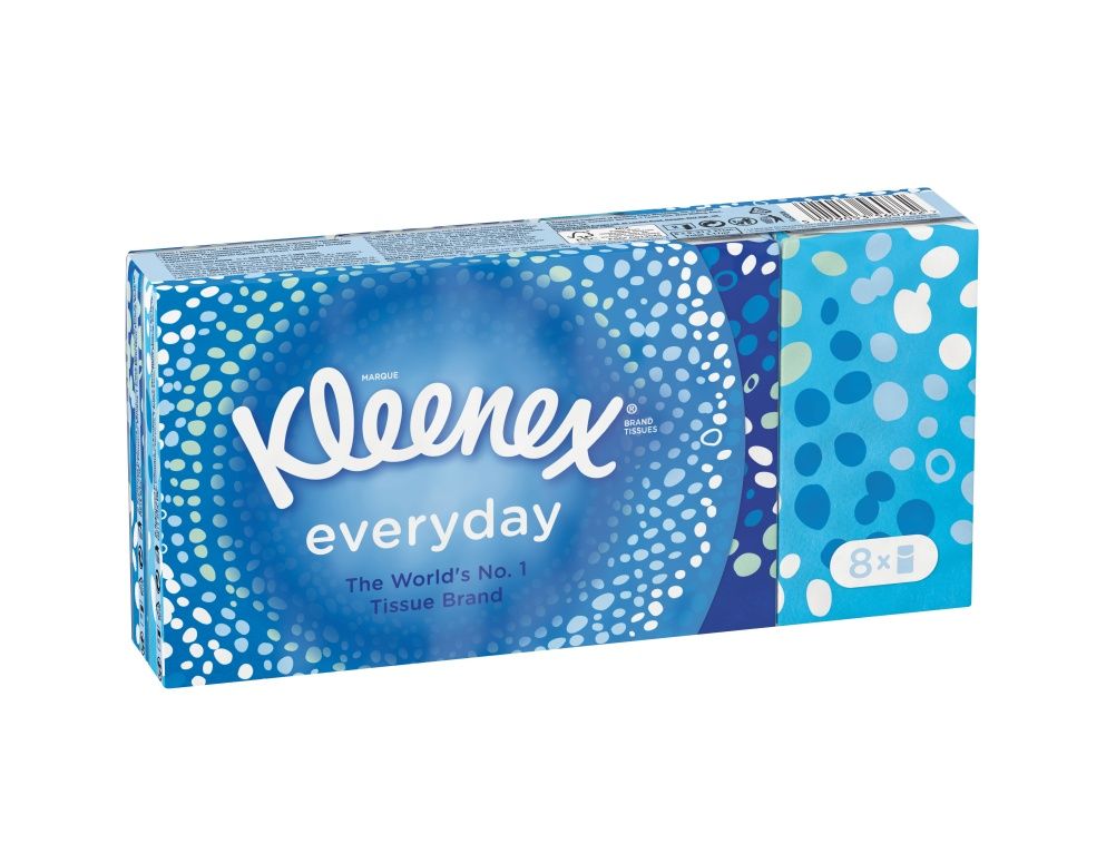 Kleenex Everyday papírové kapesníky 8x9 ks Kleenex