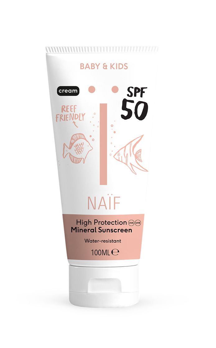 NAIF Ochranný krém na opalování pro děti a miminka SPF50 100 ml NAIF