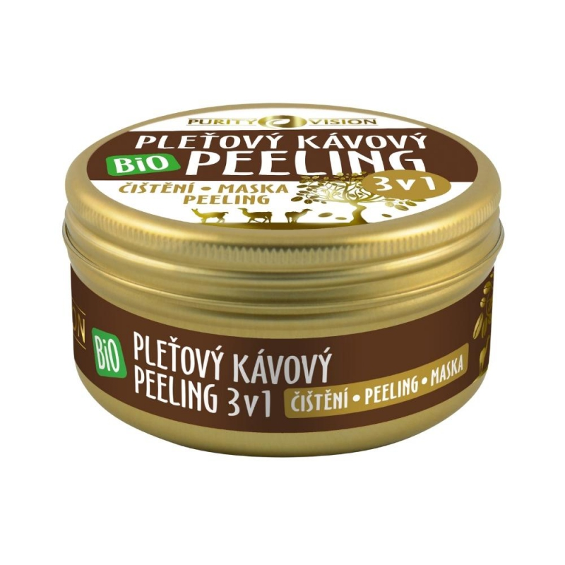 Purity Vision BIO Kávový pleťový peeling 3v1 70 ml Purity Vision