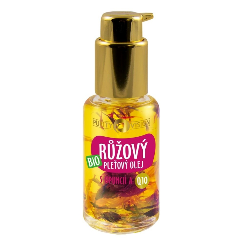 Purity Vision BIO Růžový pleťový olej s opuncií a Q10 45 ml Purity Vision