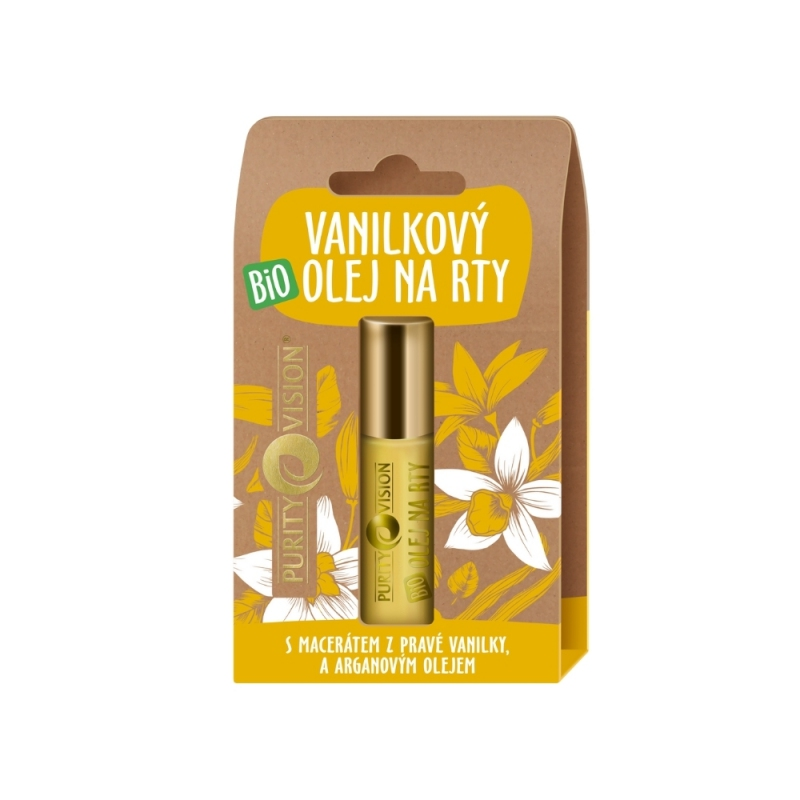 Purity Vision BIO Vanilkový olej na rty 10 ml Purity Vision