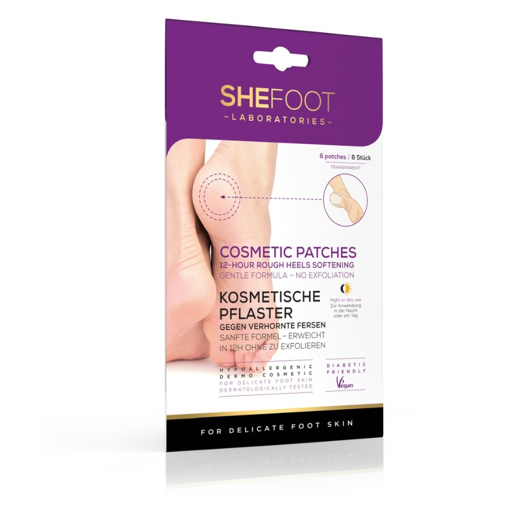 SheCosmetics SheFoot Kosmetické náplasti na popraskané paty 6 ks SheCosmetics