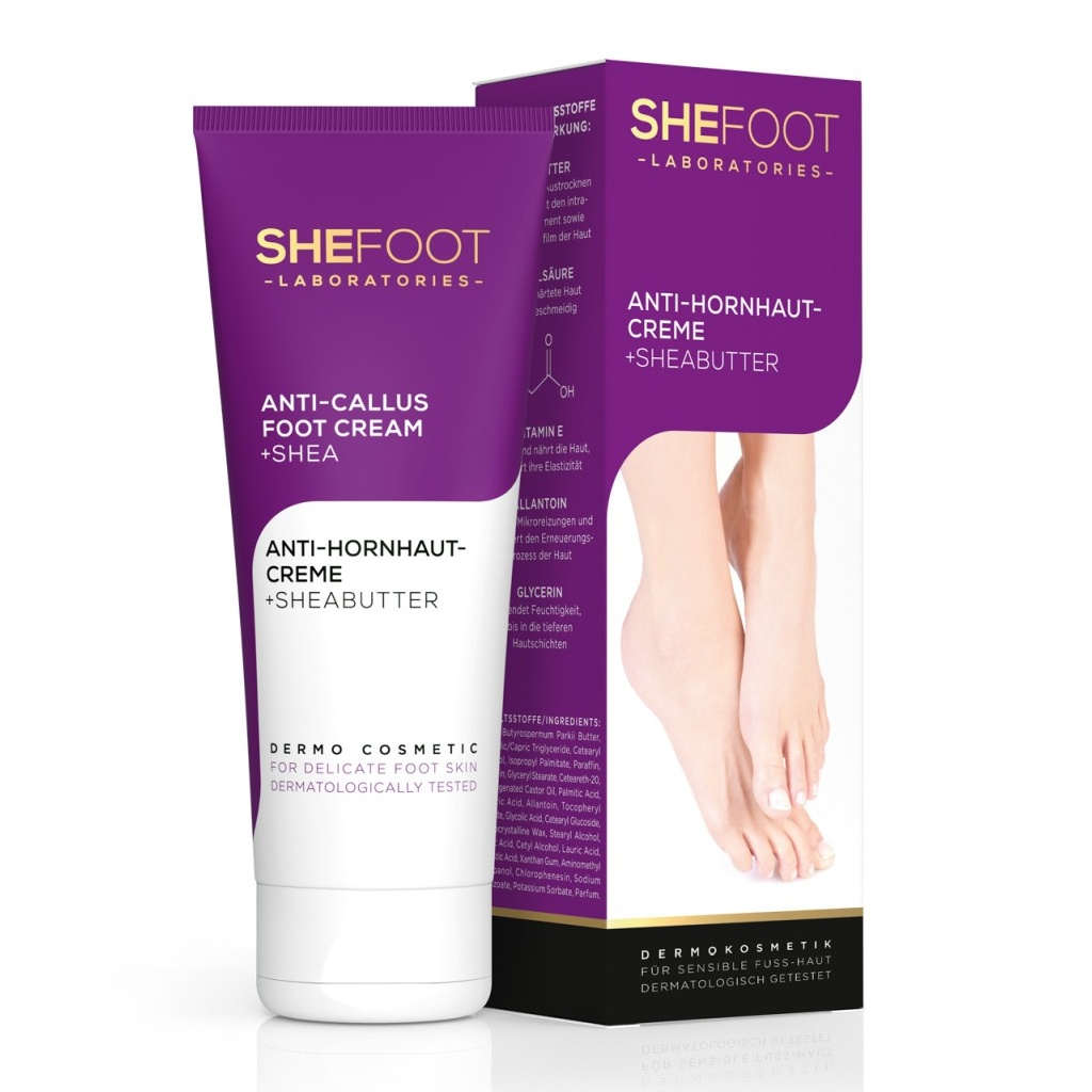 SheCosmetics SheFoot Krém proti mozolům s bambuckým máslem 75 ml SheCosmetics