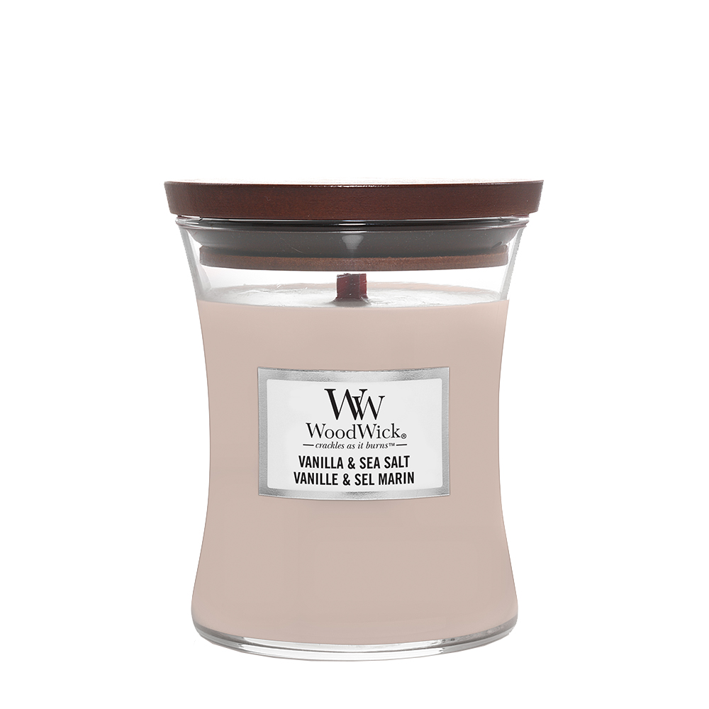 Wood Wick Vonná svíčka Vanilla &Sea Salt 275 g Wood Wick