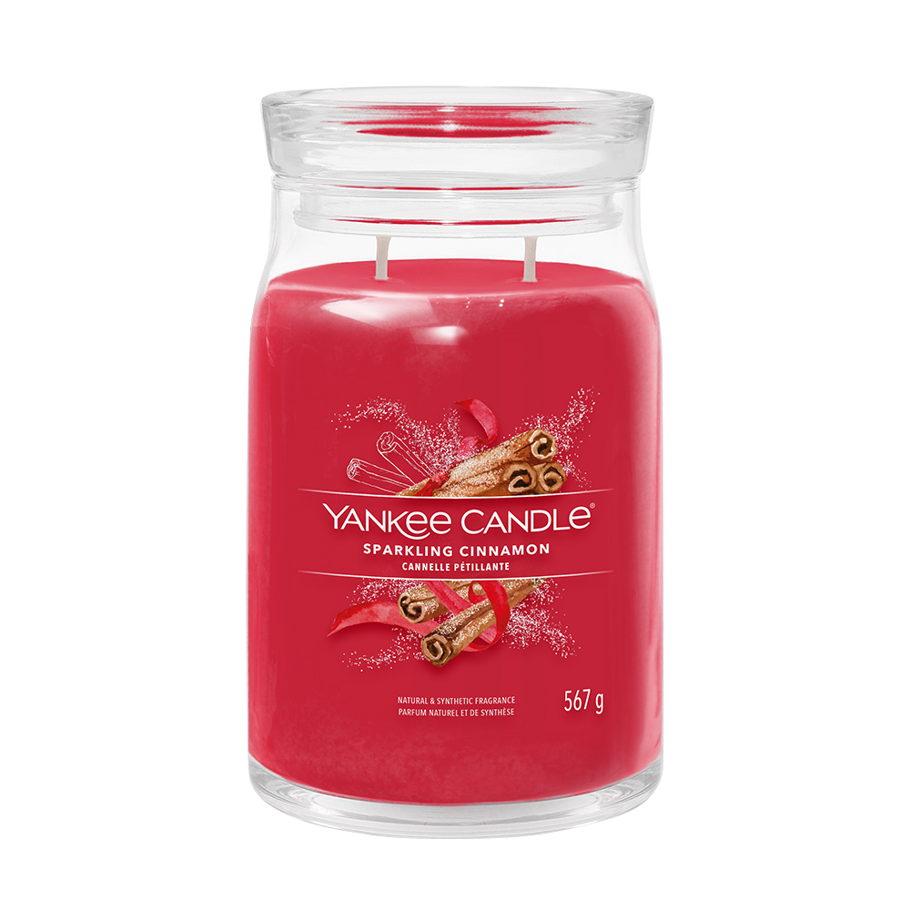 Yankee Candle Vonná svíčka Sparling Cinnamon sklo 2 knoty 567 g Yankee Candle