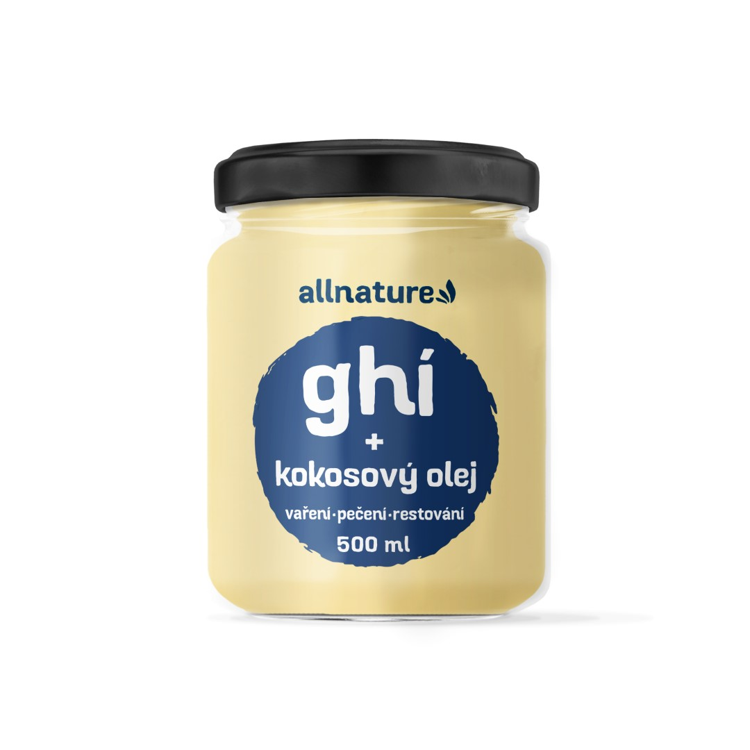 Allnature Ghí s kokosovým olejem 500 ml Allnature