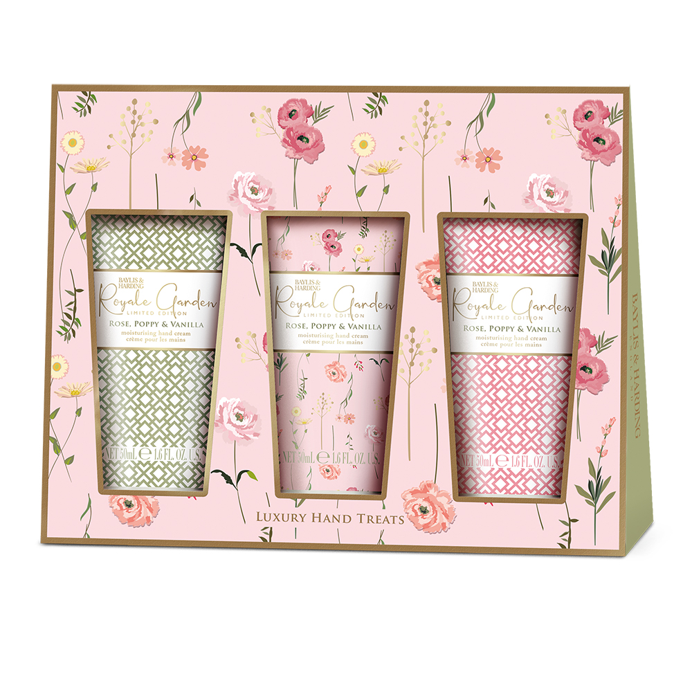 Baylis & Harding Sada krémů na ruce růže