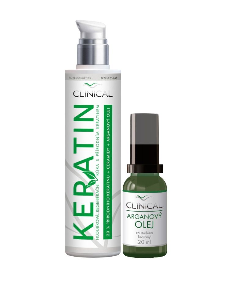 Clinical Keratin kúra 100 ml + Arganový olej 20 ml Clinical