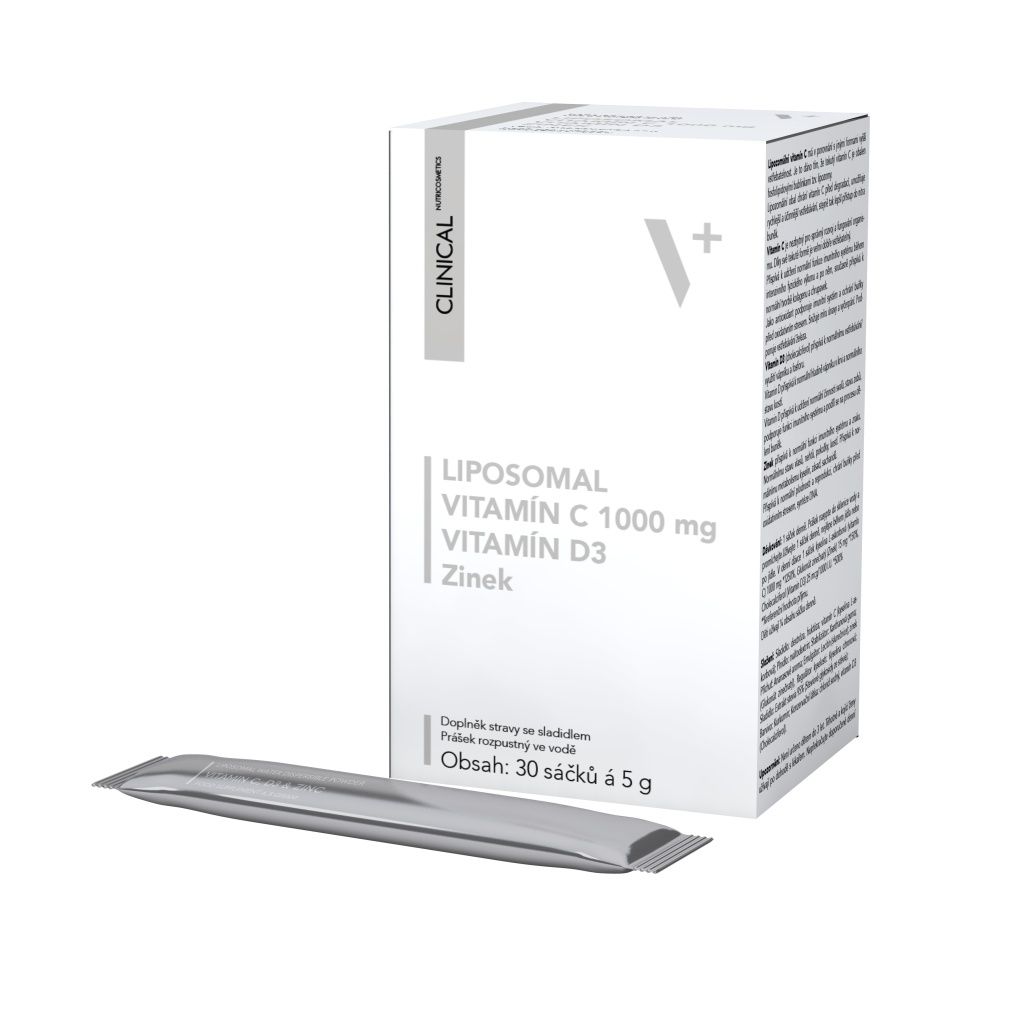 Clinical Liposomal Vitamín C + D3 + Zinek sáčky 30x5 g Clinical