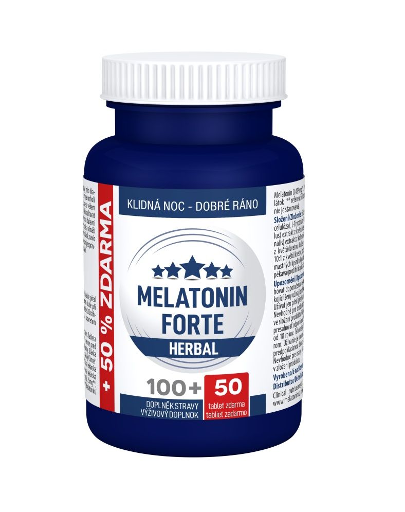 Clinical Melatonin Forte Herbal 100+50 tablet zdarma Clinical