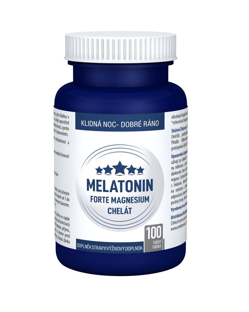 Clinical Melatonin Forte Magnesium chelát 100 tablet Clinical