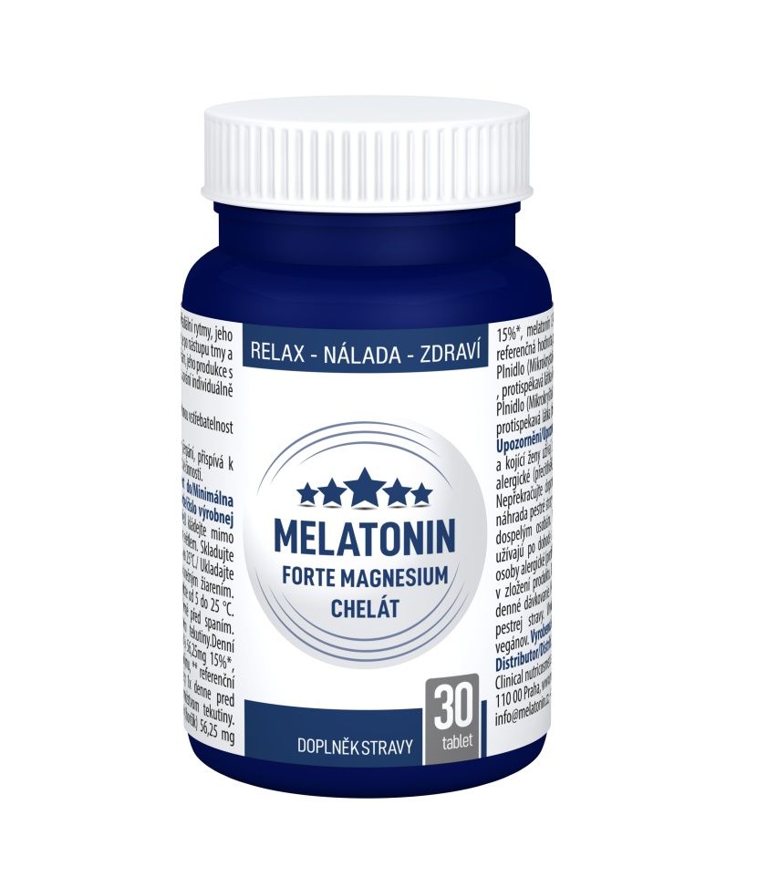 Clinical Melatonin Forte Magnesium chelát 30 tablet Clinical