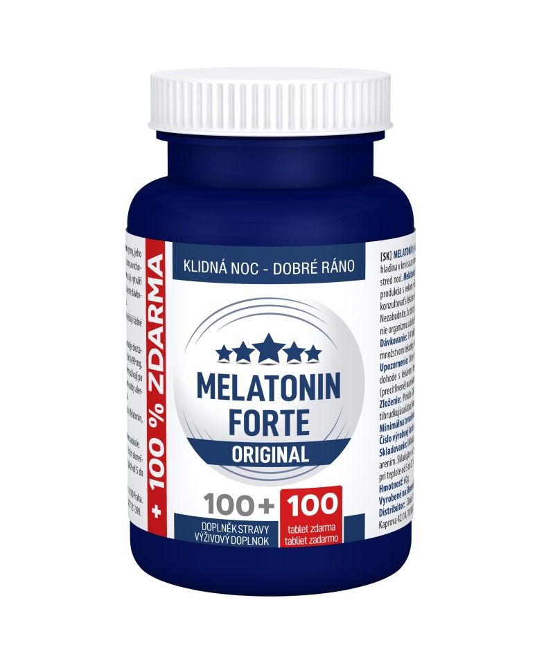 Clinical Melatonin Forte Original 100+100 tablet zdarma Clinical