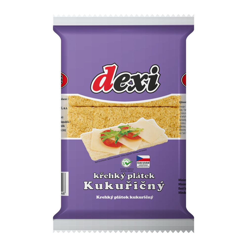 Dexi Křehký plátek kukuřičný 125 g Dexi