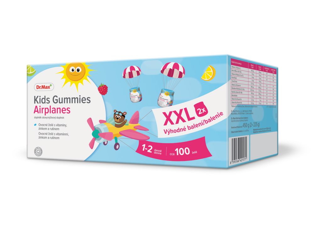 Dr. Max Kids Gummies AIRPLANES XXL 100 ks Dr. Max
