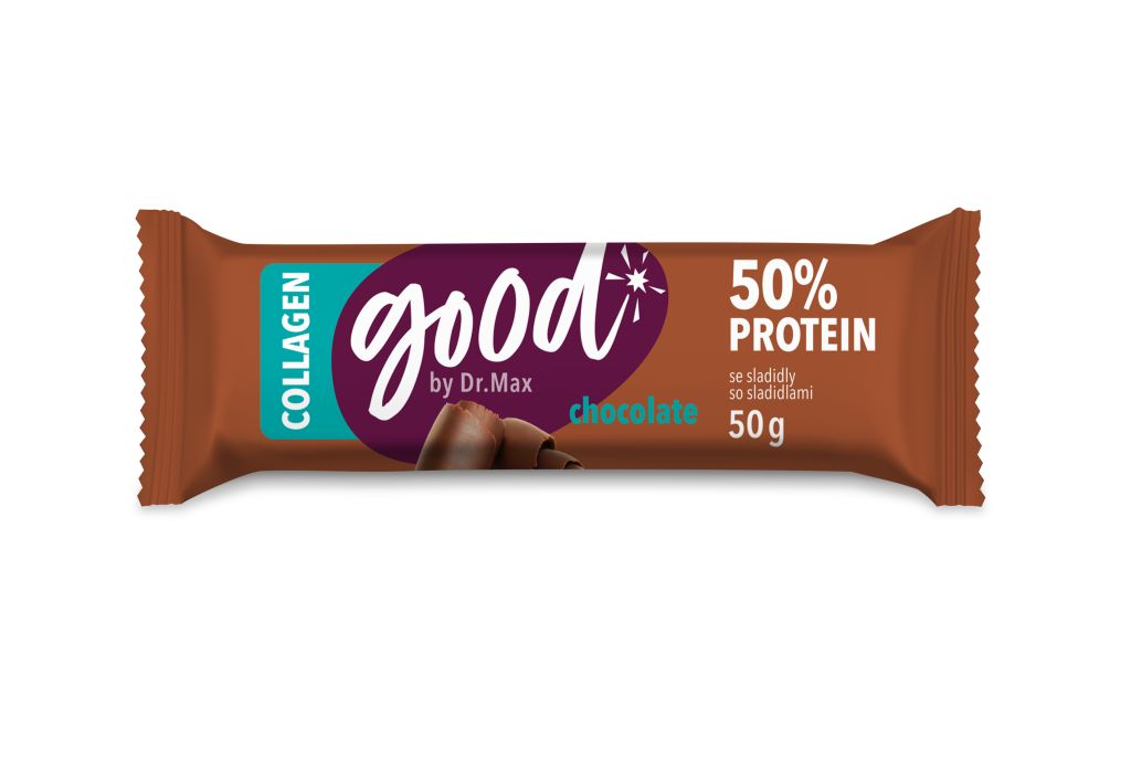 Dr. Max Protein Bar 50% Chocolate Collagen proteinová tyčinka 50 g Dr. Max