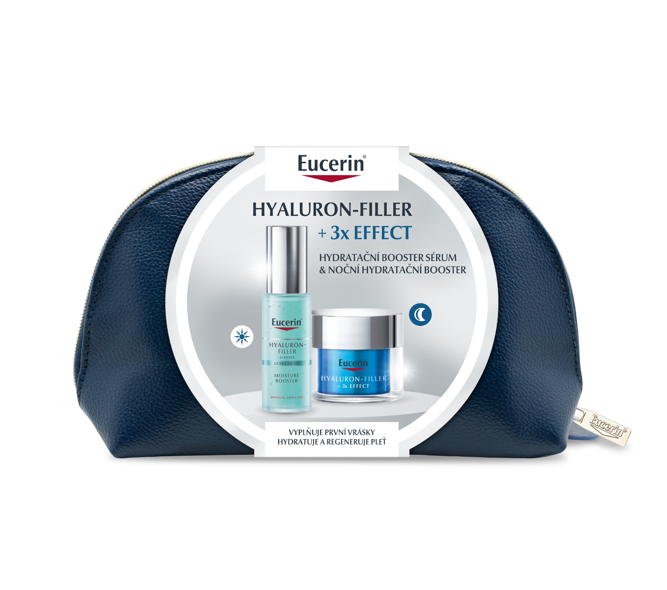 Eucerin Hyaluron-Filler + 3x Effect Booster vánoční kazeta 2023 Eucerin