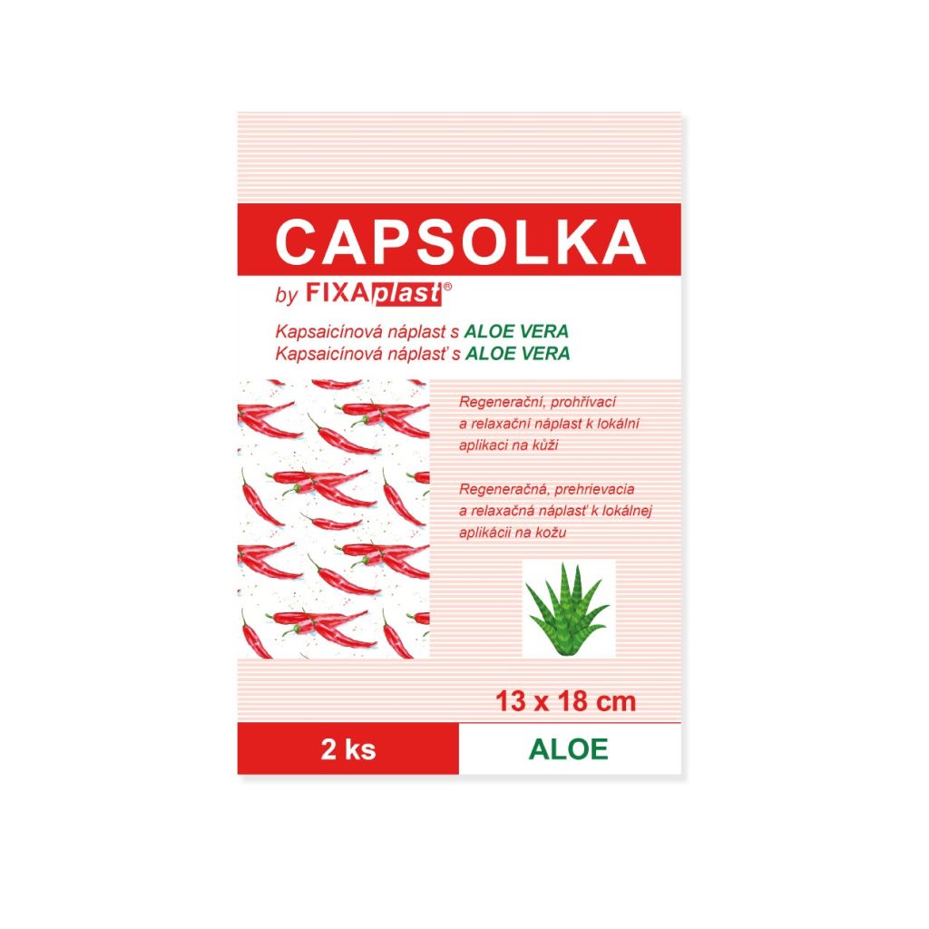 Fixaplast CAPSOLKA kapsaicínová náplast 13x18 cm 2 ks Fixaplast