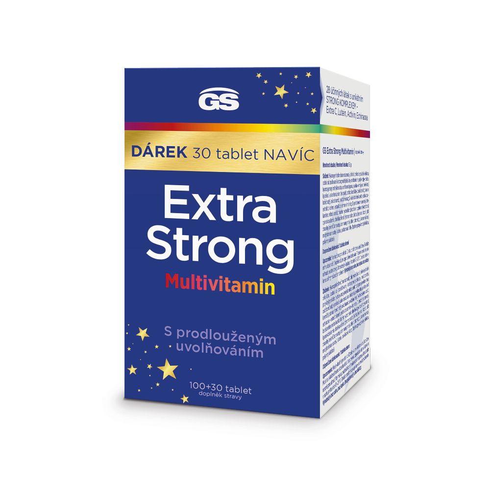 GS Extra Strong Multivitamin 100+30 tablet dárkové balení 2023 GS