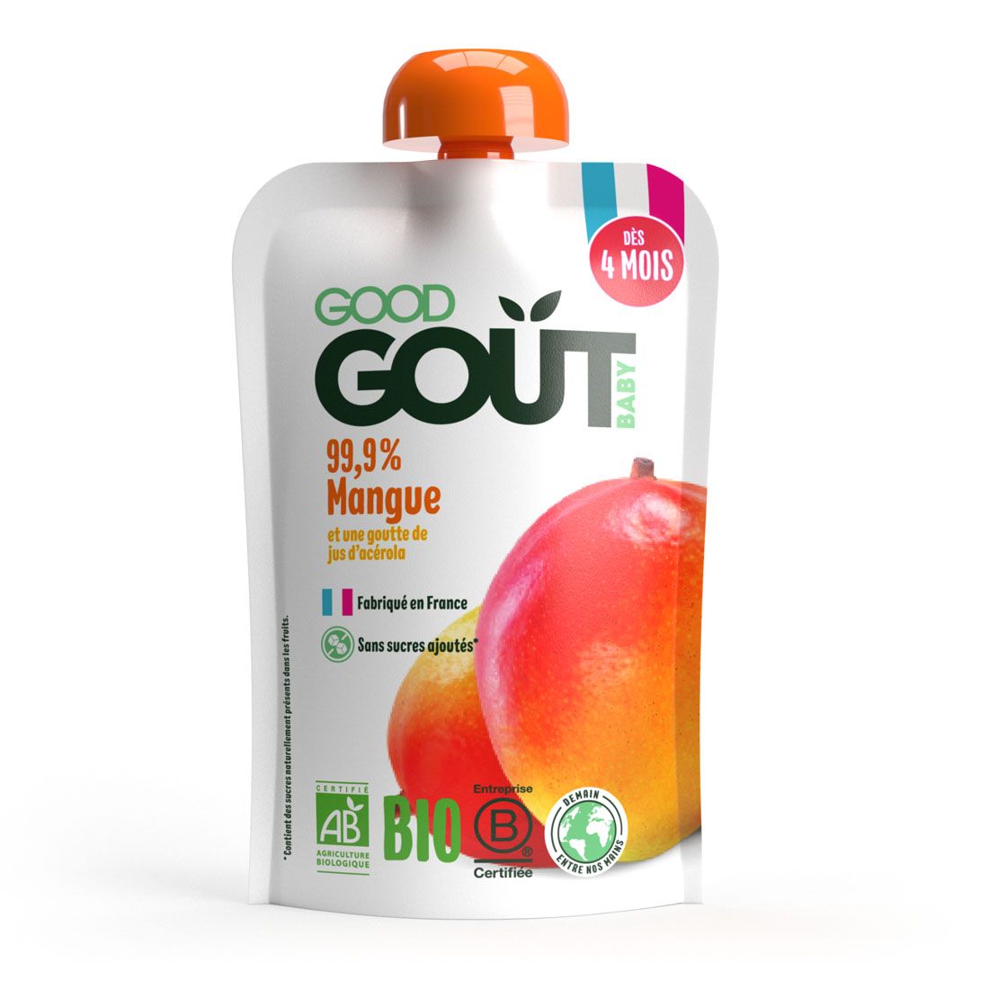 Good Gout BIO Mango 4m+ kapsička 120 g Good Gout