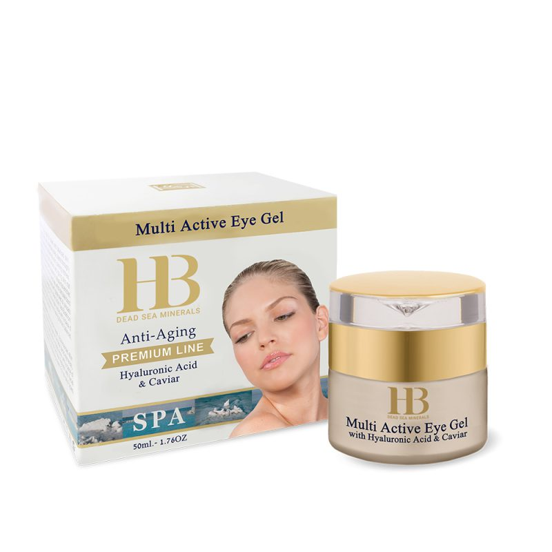 H&B Dead Sea Minerals Multiaktivní oční gel Anti-Aging kyselina hyaluronová 50 ml H&B Dead Sea Minerals