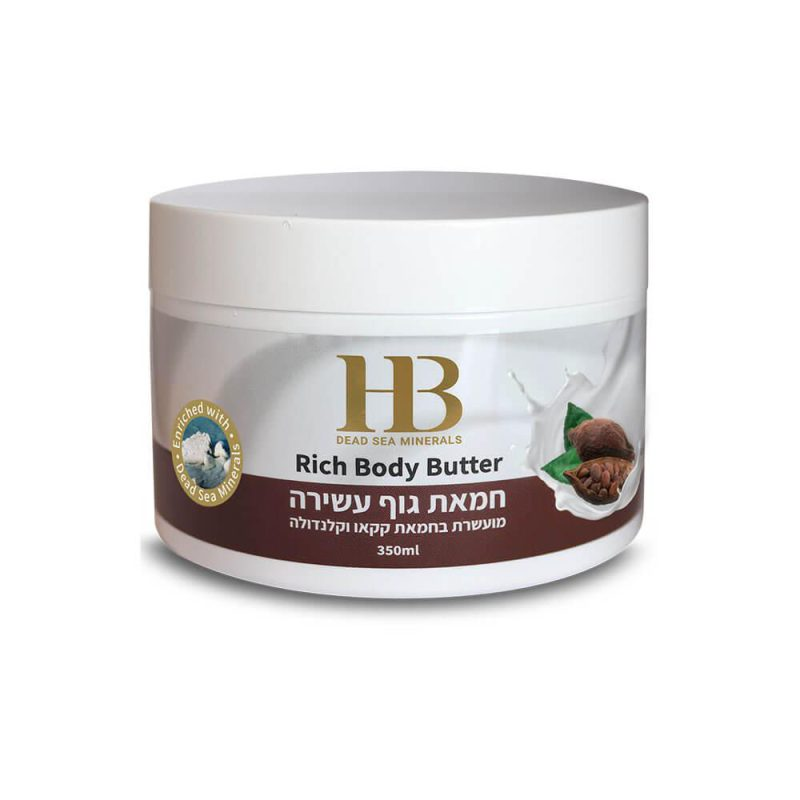 H&B Dead Sea Minerals Tělové máslo obohacené o kakaové máslo 350 ml H&B Dead Sea Minerals