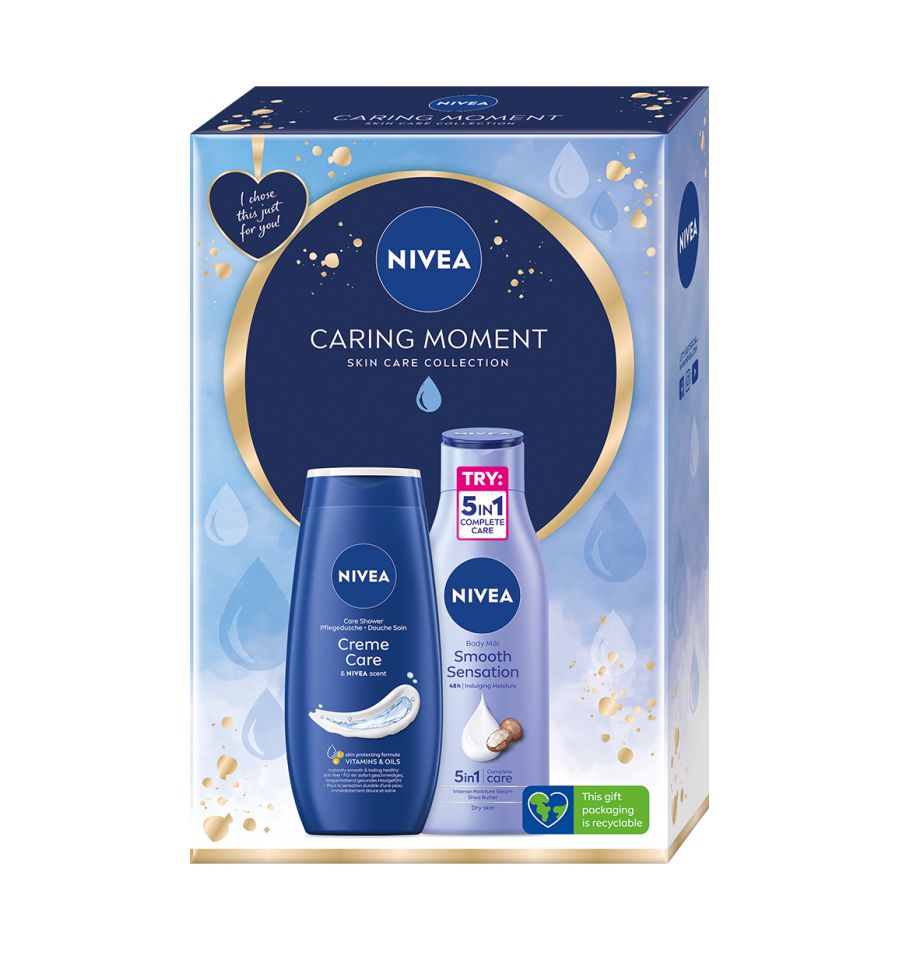 Nivea Box Caring Moment dárkový set Nivea