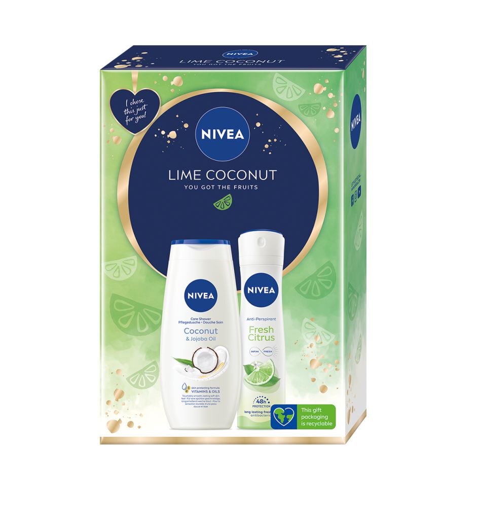 Nivea Box Lime Coconut dárkový set Nivea