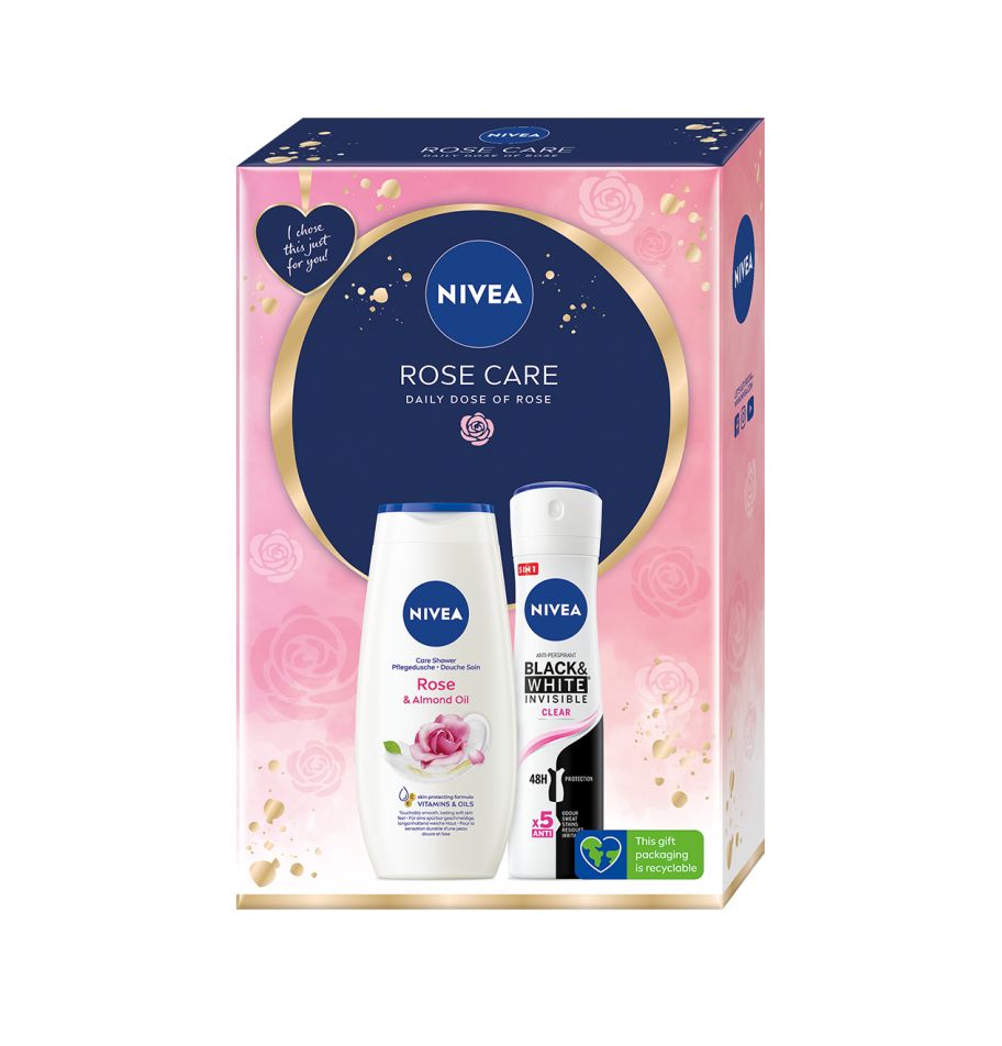 Nivea Box Rose Care dárkový set Nivea