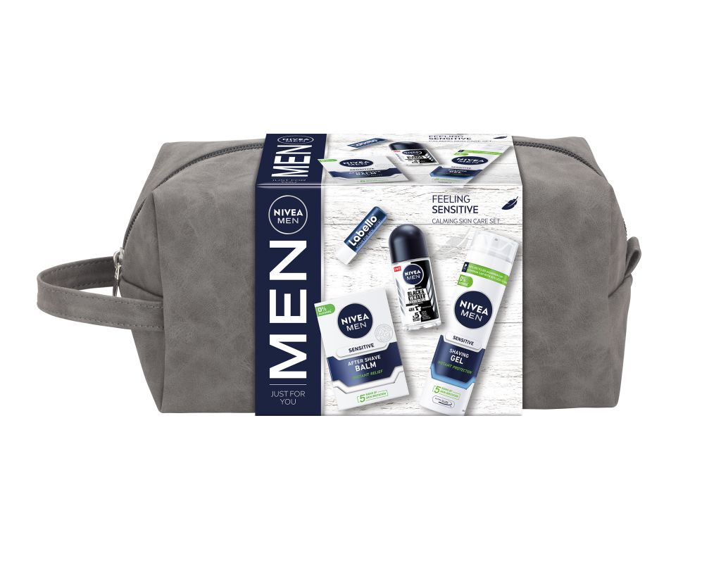 Nivea Men Bag Feeling Sensitive dárkový set Nivea