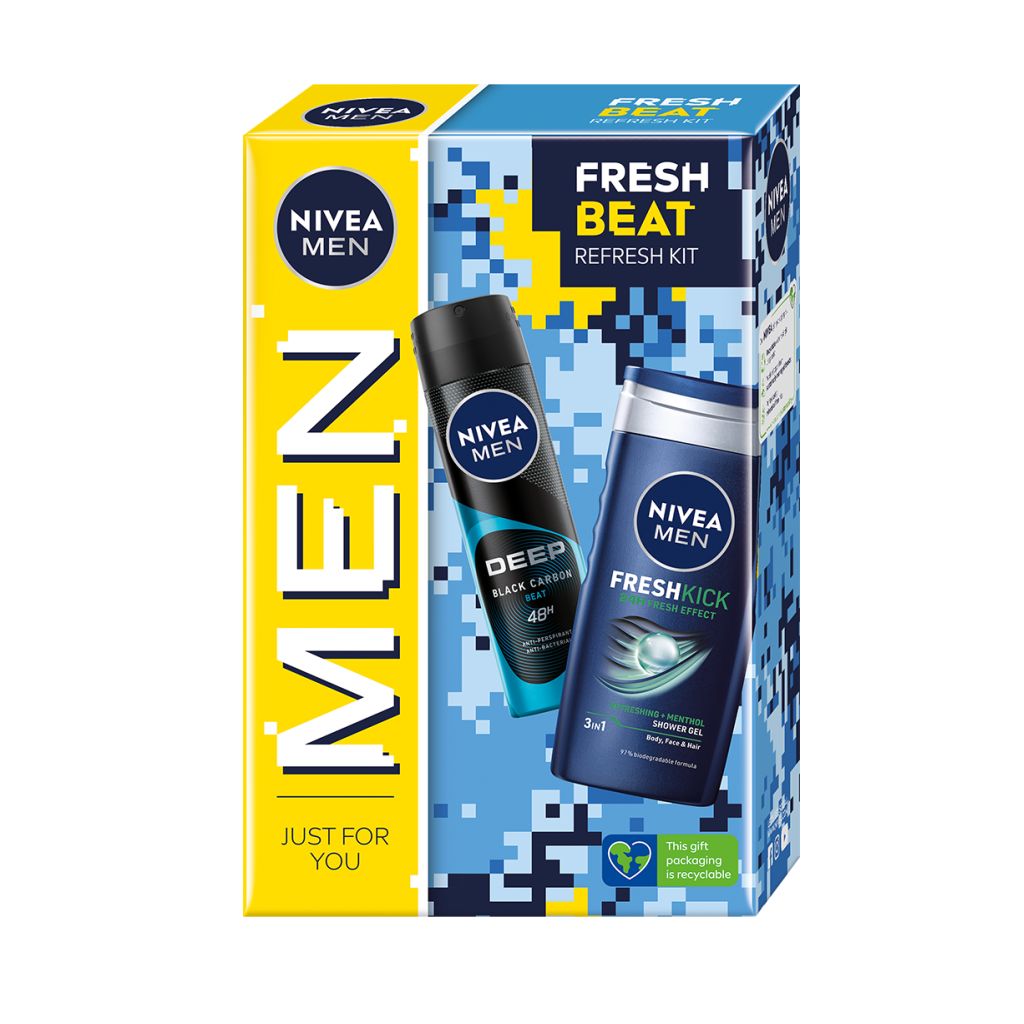 Nivea Men Box Fresh Beat dárkový set Nivea